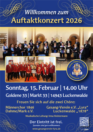 Gesangverein Lyra - Jahresauftaktkonzert 2026