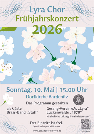 Gesangverein Lyra - Frühjahrskonzert 2026