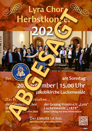 Gesangverein Lyra - Herbstkonzert 2026
