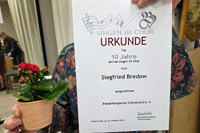 Ehrung für Siegfried Bredow